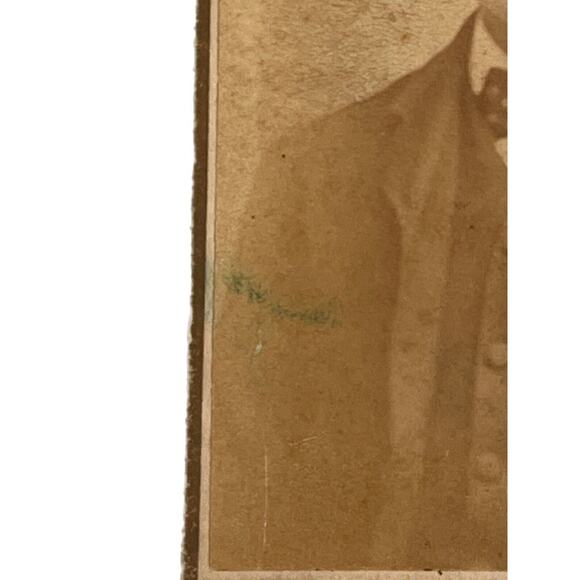 Antique CDV Carte de Visite Photography Sepia Phillips Lafayette Ind Young Man - Picture 4 of 8